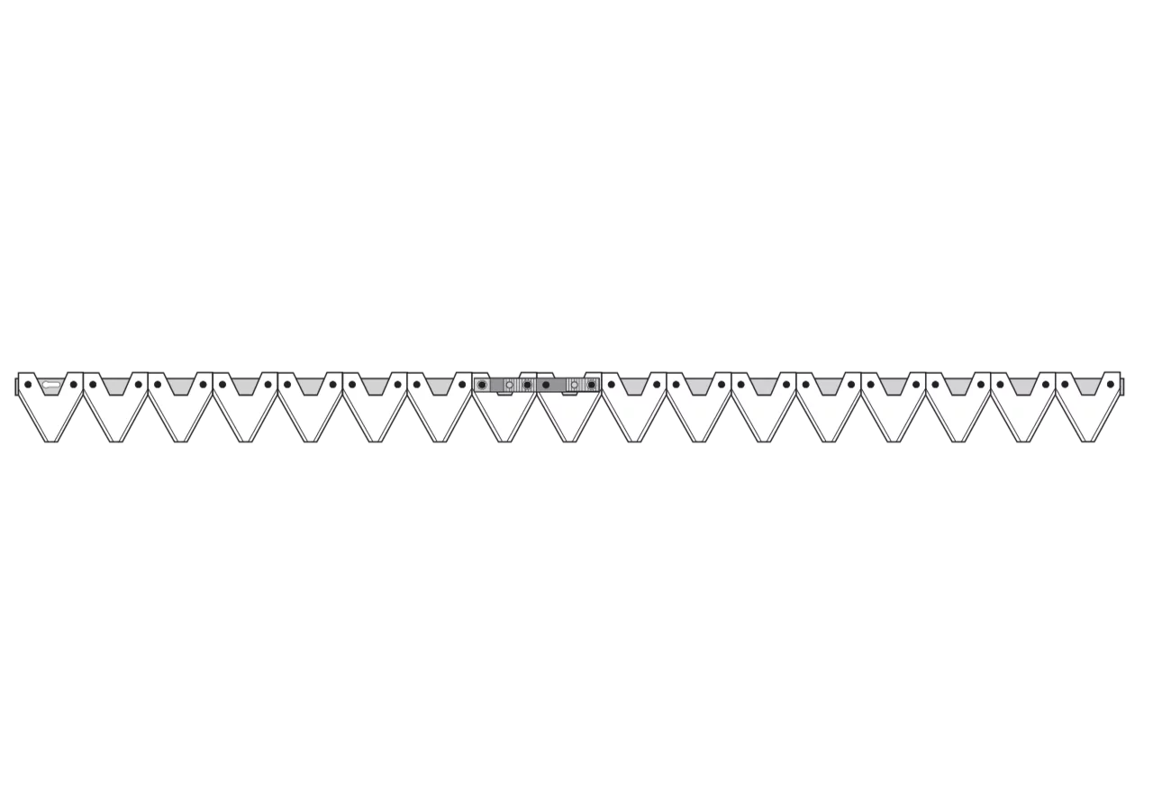 Mähmesser L 127 cm, 17 Klingen, gezahnt, DIN 80 – passend für BCS 590.43553.2 GartenShop24