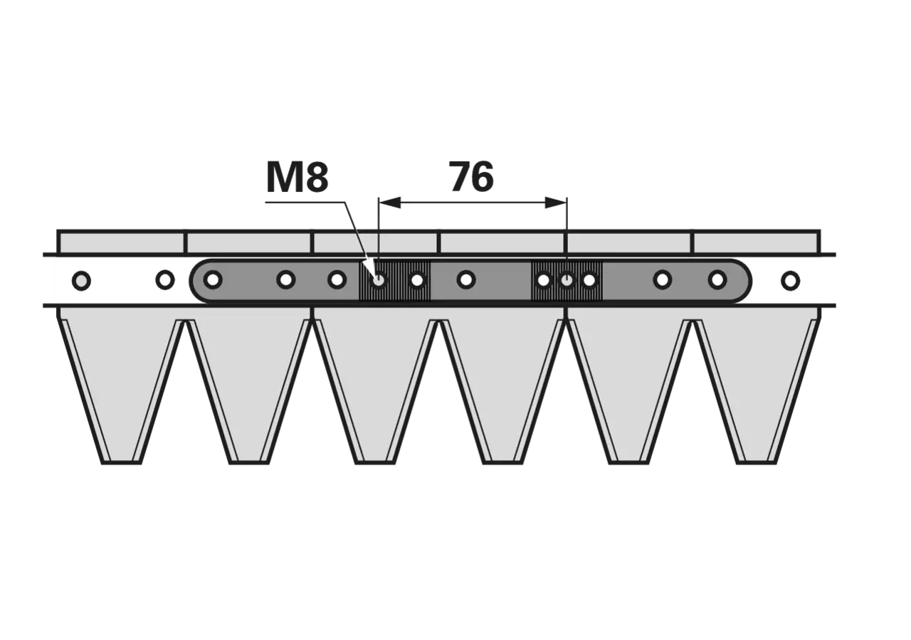 Mähmesser L 97 cm, 19 Klingen, gezahnt – passend für BCS 590.58728T GartenShop24