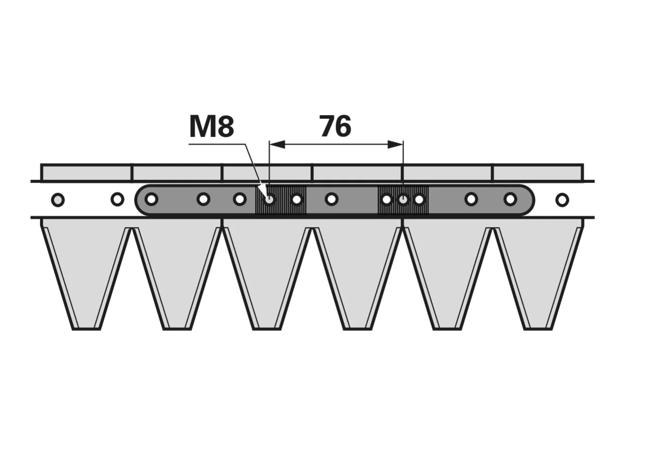Mähmesser L 135 cm, 27 Klingen, gezahnt – passend für BCS 590.58740T GartenShop24