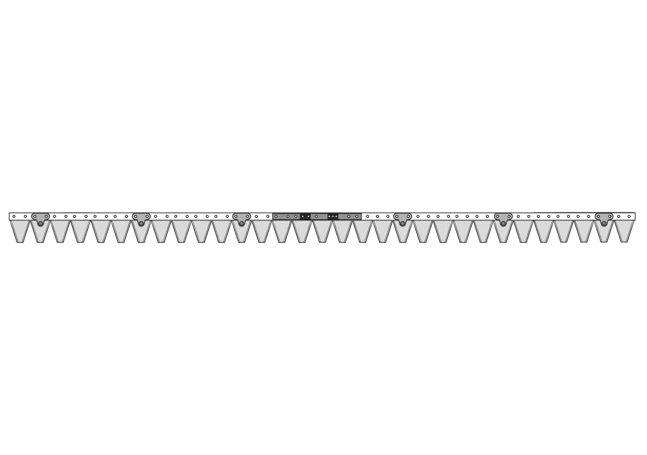 Mähmesser L 155 cm, 31 Klingen, gezahnt – passend für BCS 590.58681 GartenShop24