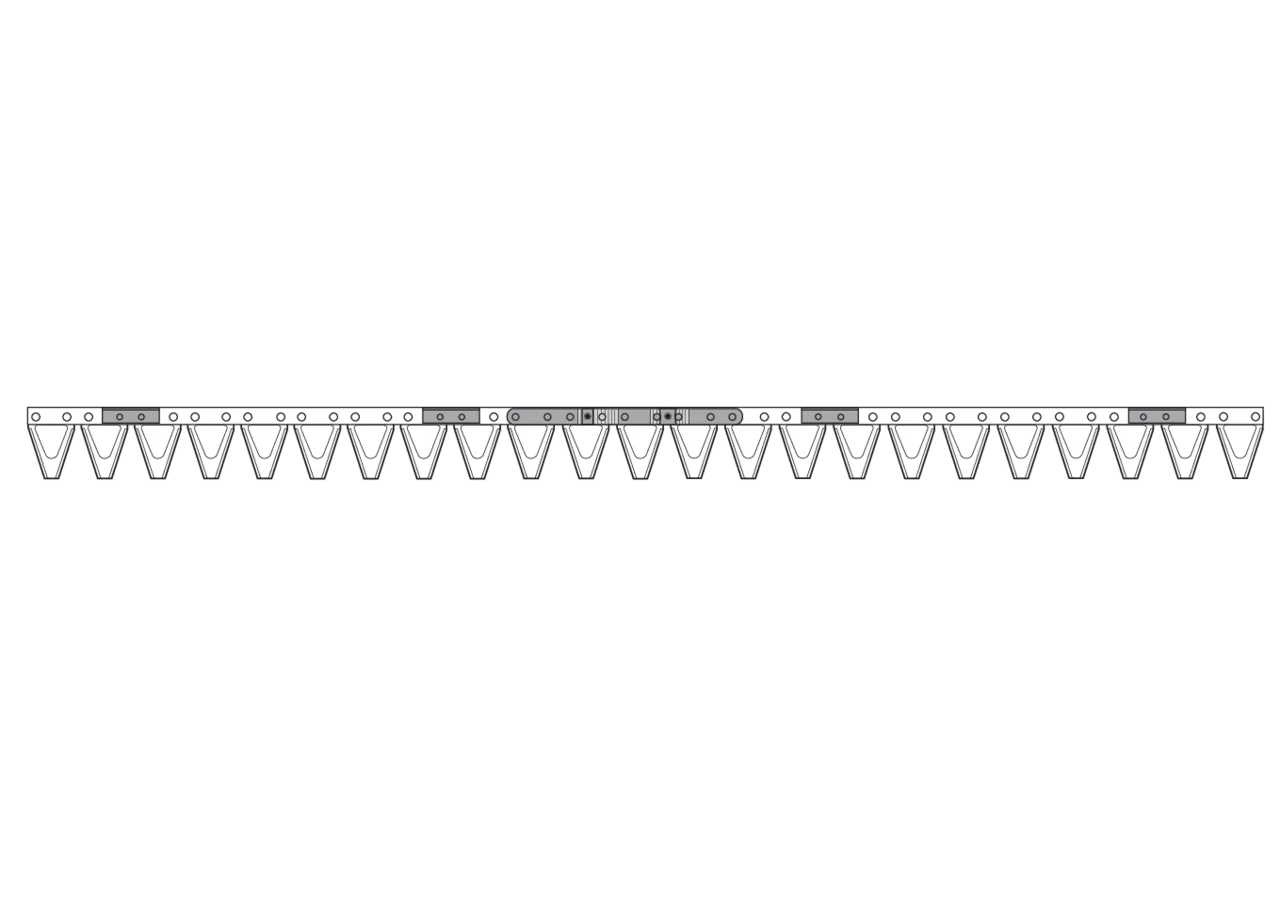 Mähmesser L 115 cm, 23 Klingen, gezahnt – passend für BCS 590.58791 GartenShop24