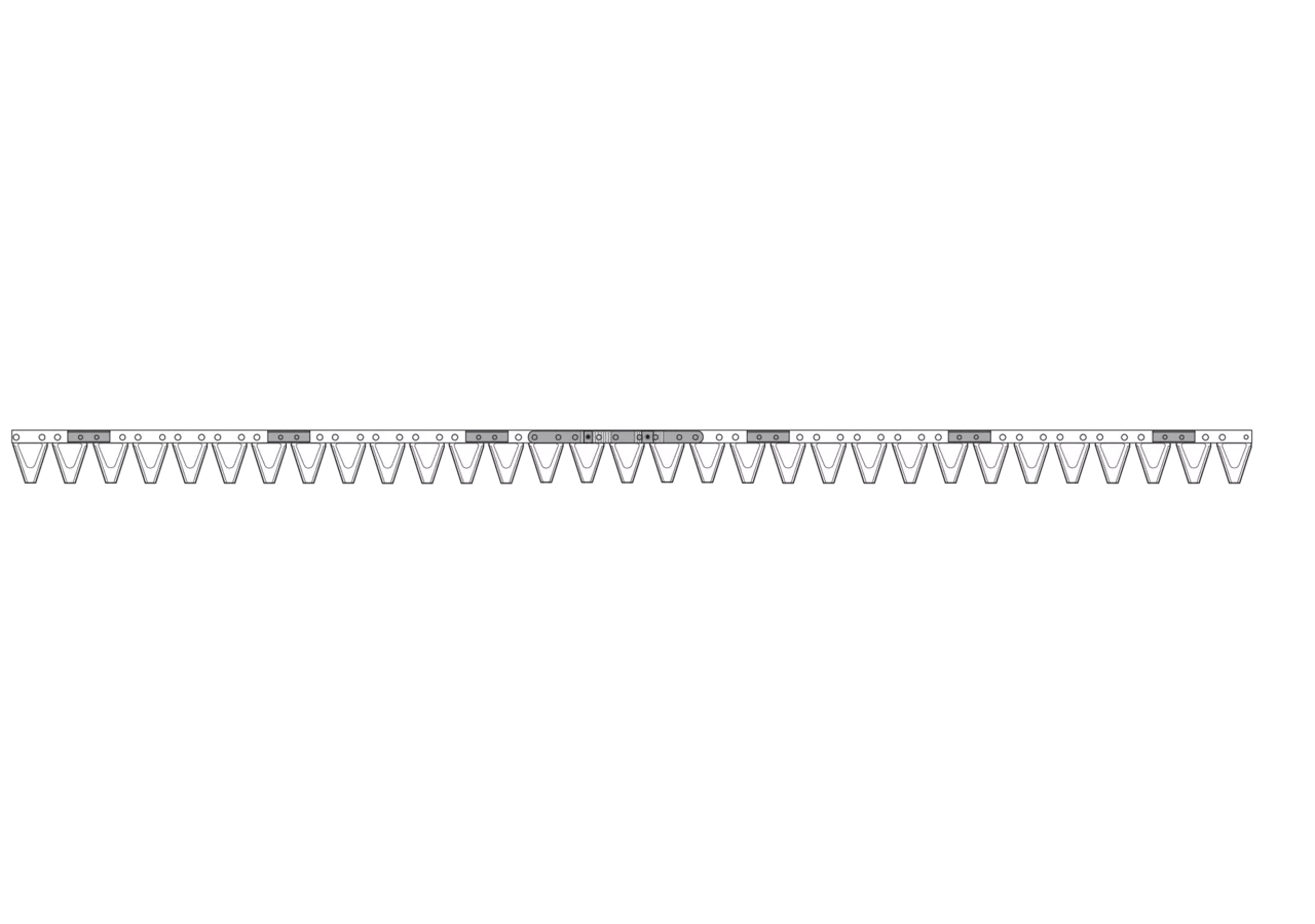 Mähmesser L 155 cm, 31 Klingen, gezahnt – passend für BCS 590.58793 GartenShop24