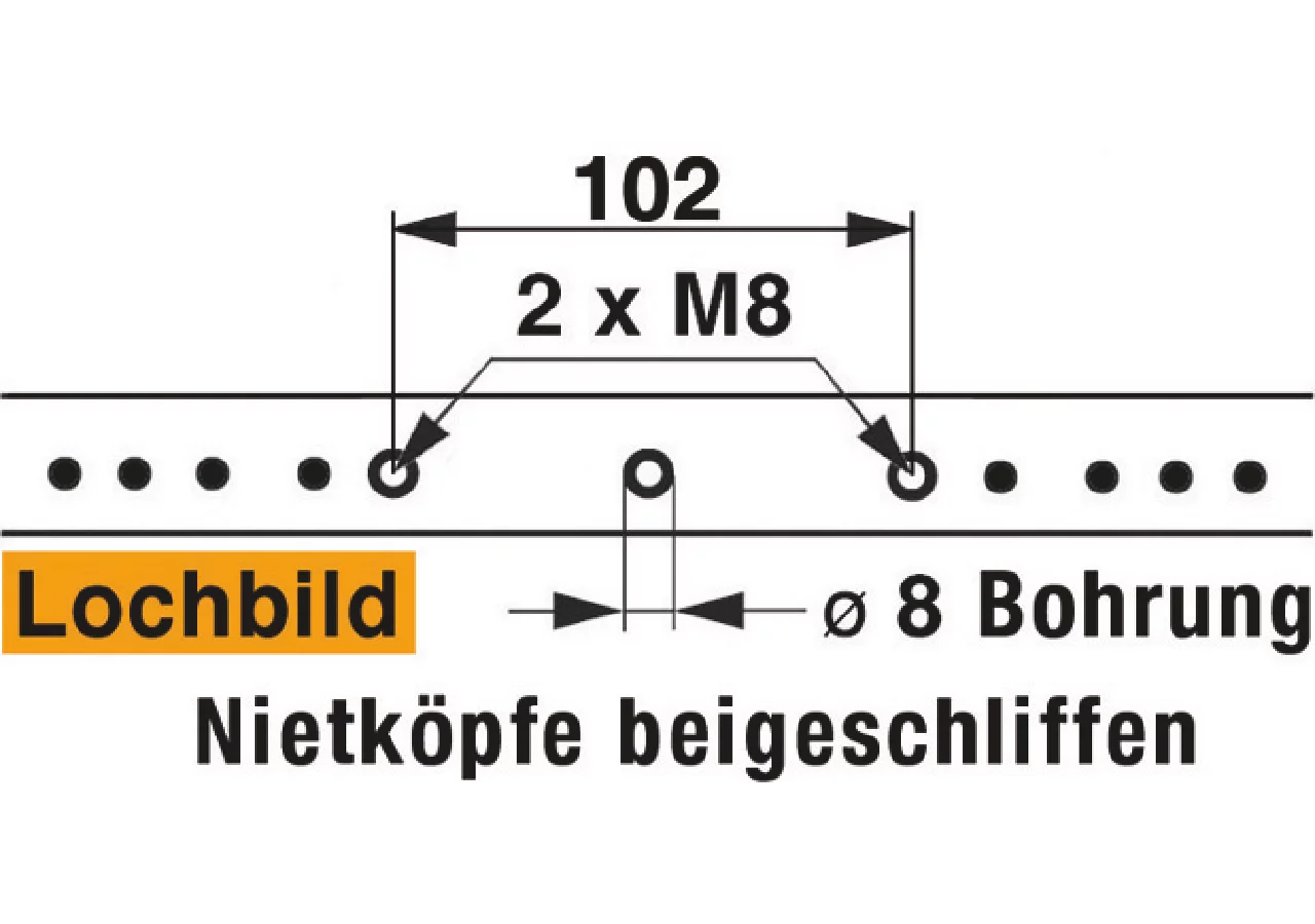 Mähmesser L 97 cm, 19 Klingen, glatt ESM 2491130 ESM