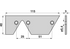 Reinigungsplatte L 115 x B 40 x S 3 mm – passend für Rasspe RS7563 Rasspe