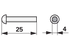 Rundkopfniet AD 4 x L 25 mm, DIN 660, 200 Stück GartenShop24
