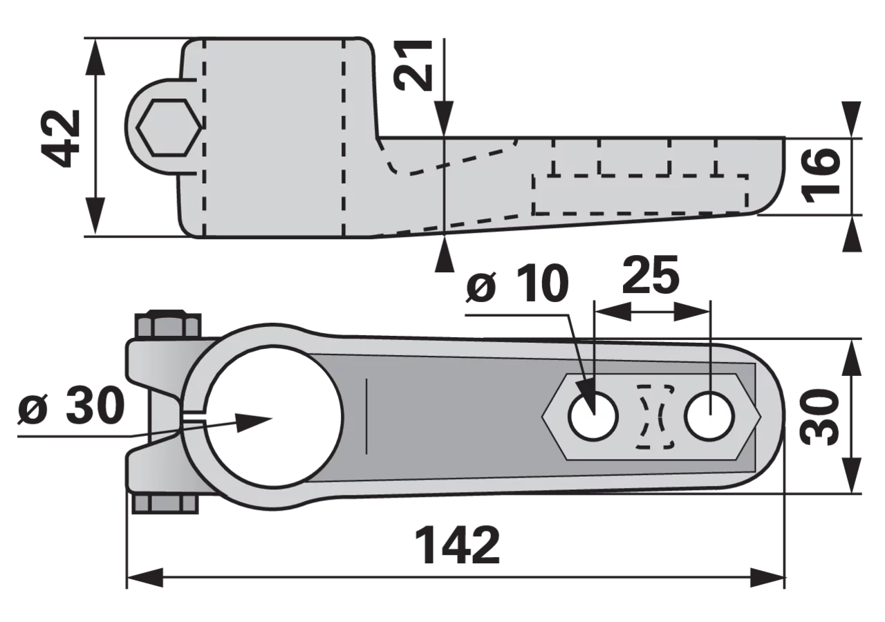 Halter für Messerführungsarm oben ESM bidux 2720150 ESM