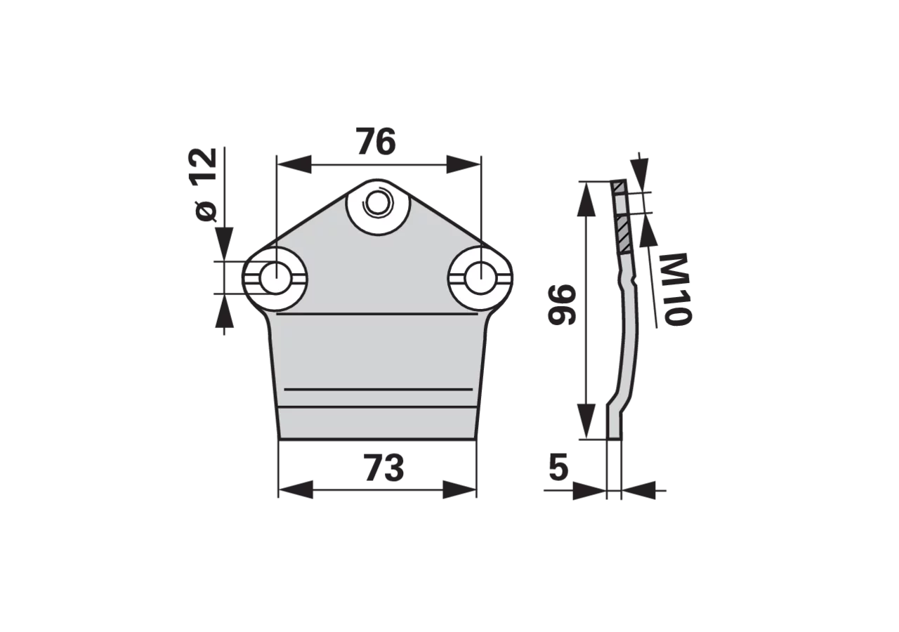 Messerhalter L 73 mm – passend für Mörtl NK422 GartenShop24