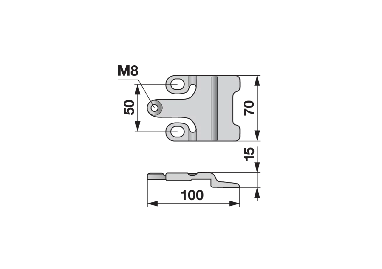 Messerhalter L 100 mm – passend für Reform B563590180 GartenShop24