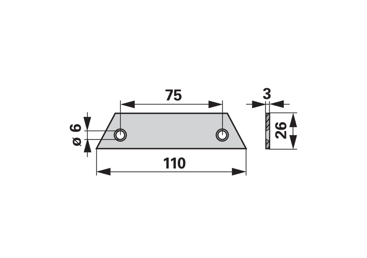 Reibleiste L 110 mm – passend für Reform 110.423.316 GartenShop24