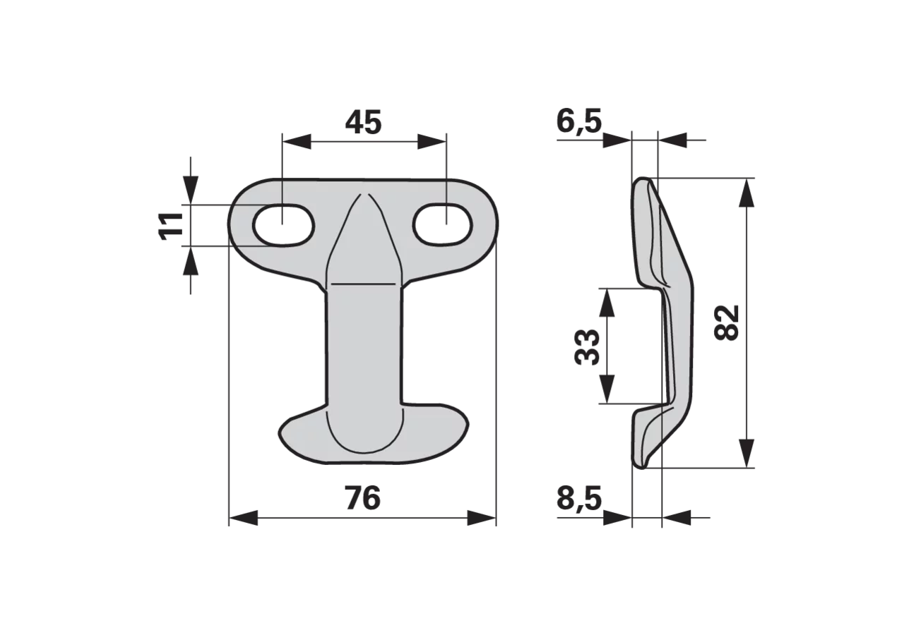 Messerhalter L 82 mm – passend für Reform B523028240 GartenShop24
