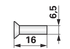 Senkkopfniet AD 6,5 x L 16 mm, 200 Stück – passend für BCS 331.12609.5 GartenShop24
