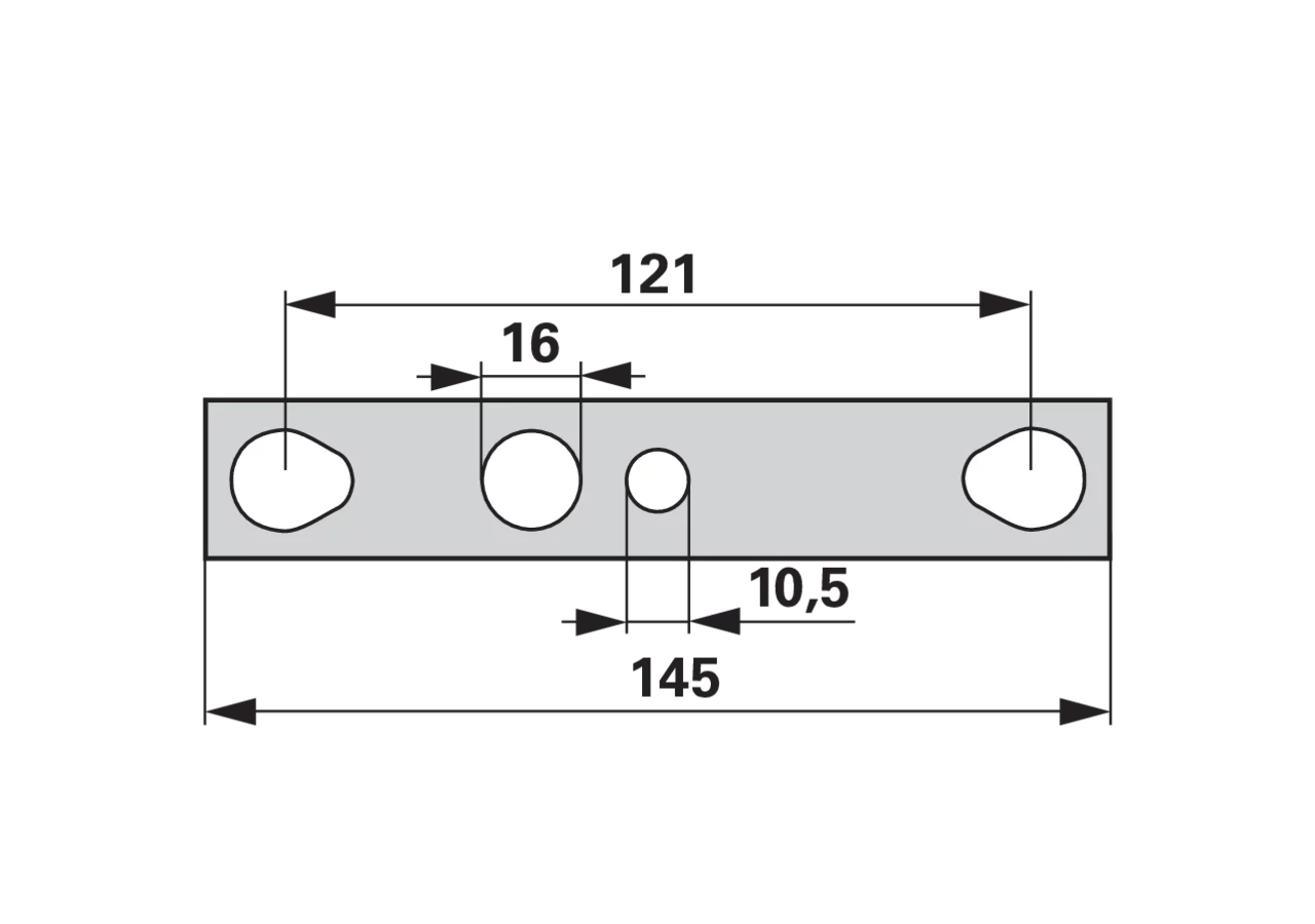 Distanzblech L 145 x S 0,5 mm – passend für Mörtl N8/16 S GartenShop24