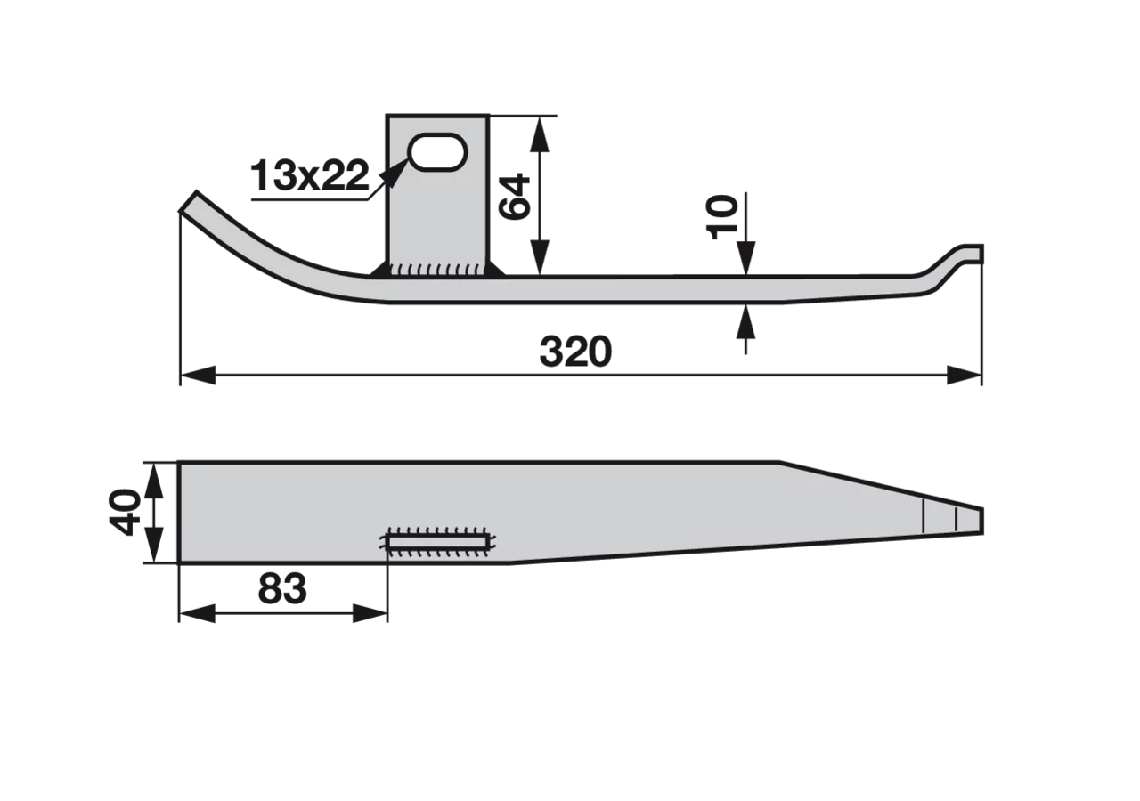 Schleifsohle links – passend für Bucher 15004319 GartenShop24