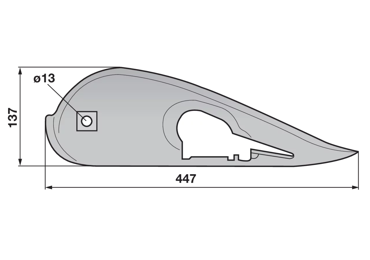 Außenschuh links – passend für Rapid 14871 GartenShop24