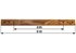 Treibstangenholz L 510 mm passend zu Super 90 GartenShop24
