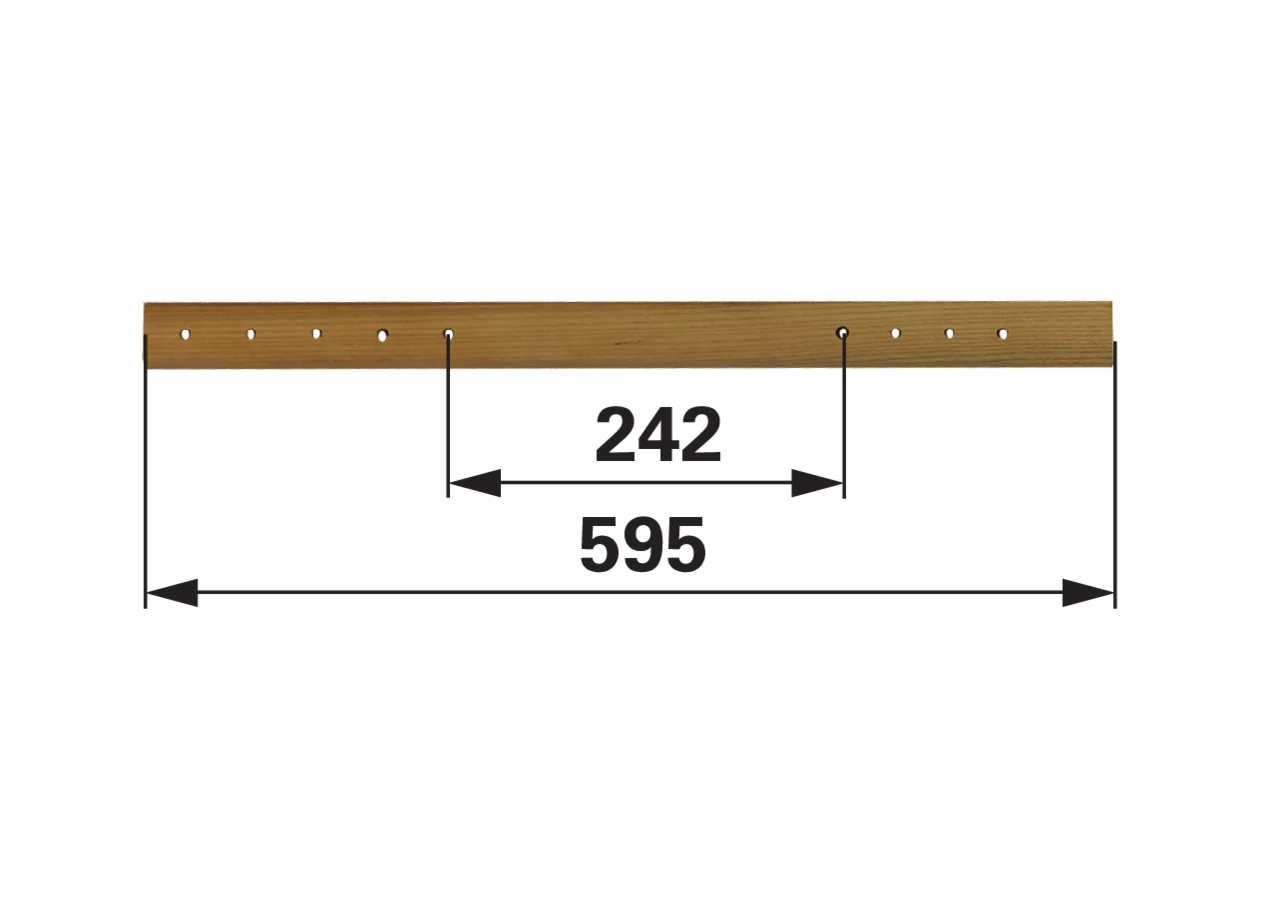 Treibstangenholz L 595 mm – passend für Steyr PL40 GartenShop24