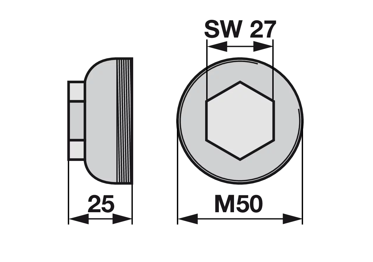 Deckel AD 50 mm – passend für Stockey 5380004 GartenShop24