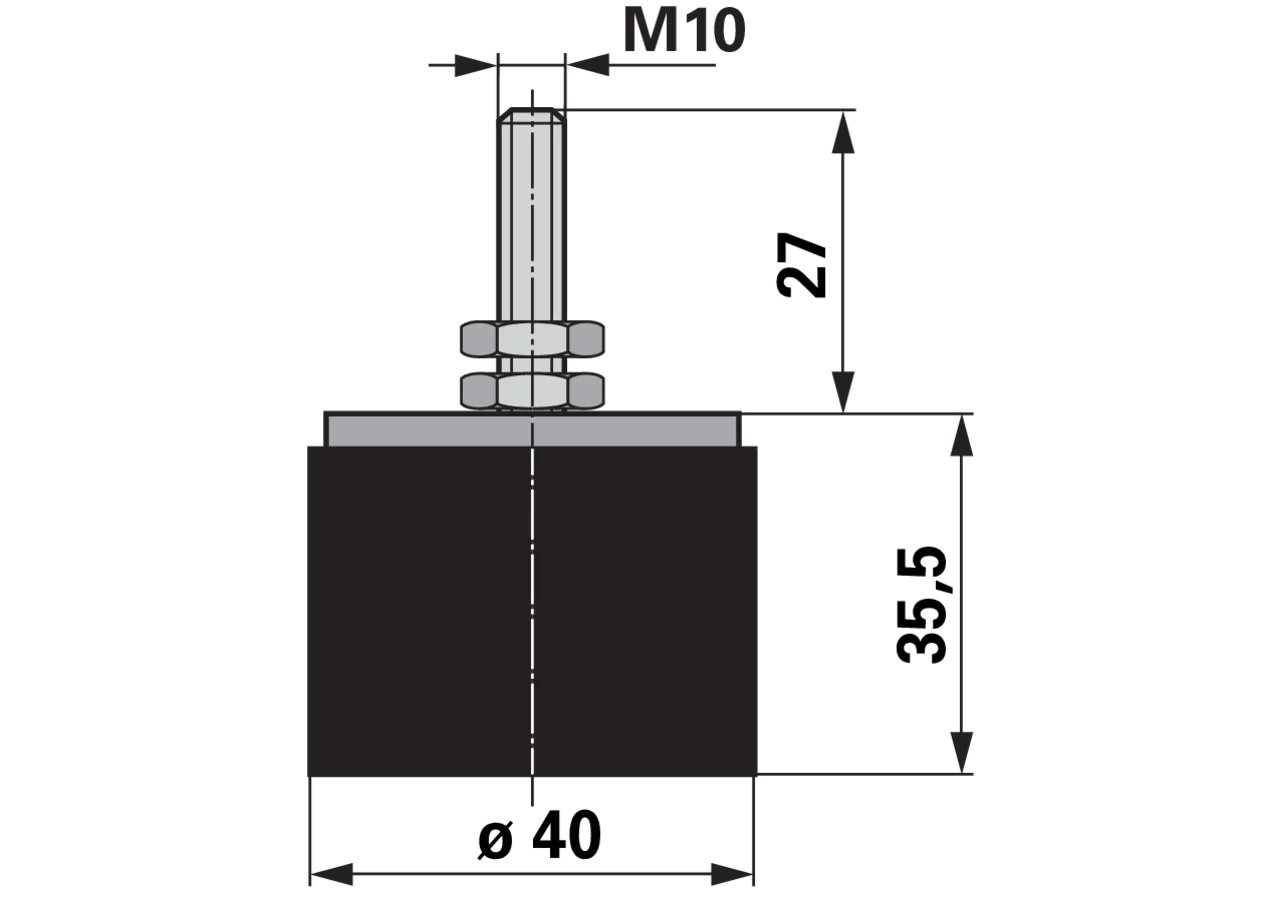 Holmanschlag AD 40 mm Rapid 253800 Rapid