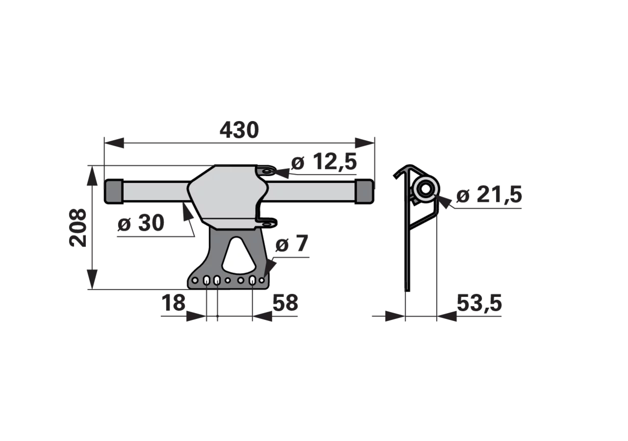 Gleitelement komplett, CP MS Rapid 257505 Rapid