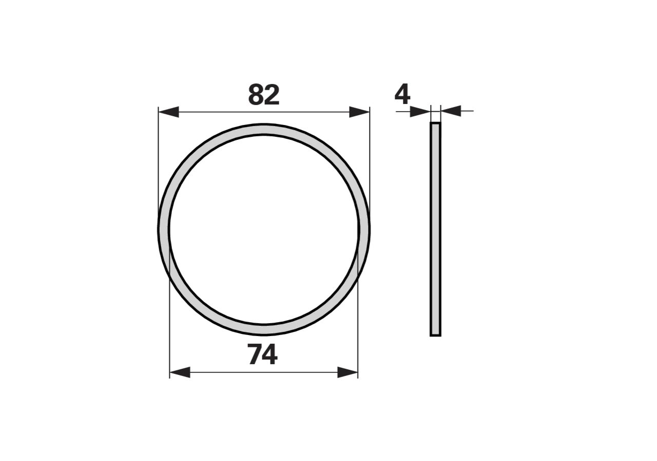O-Ring DIN 3370 ID 74 mm x 4 mm Rapid 31134 Rapid