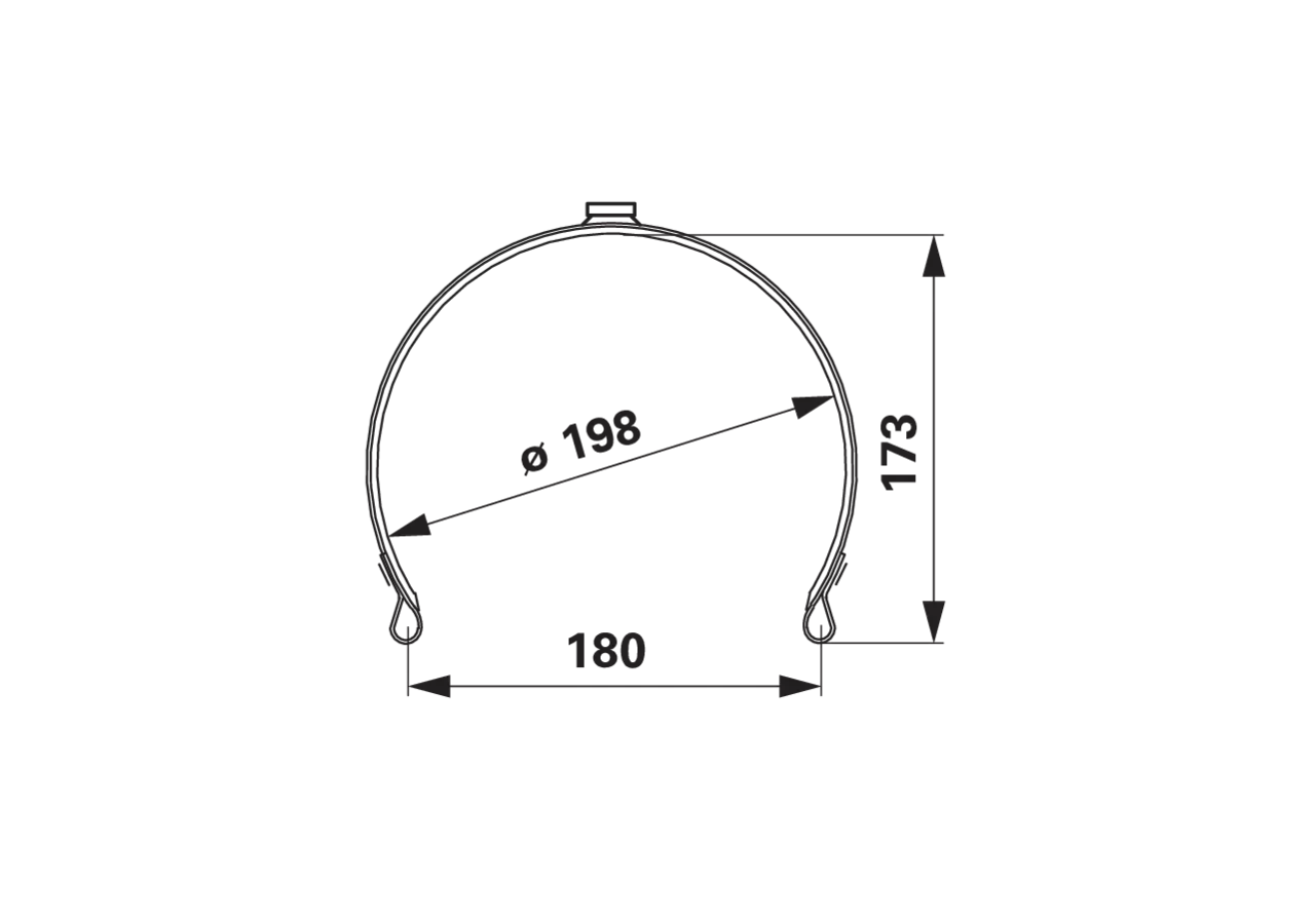 Bremsband ID 198 mm Aebi 210.0416 Aebi
