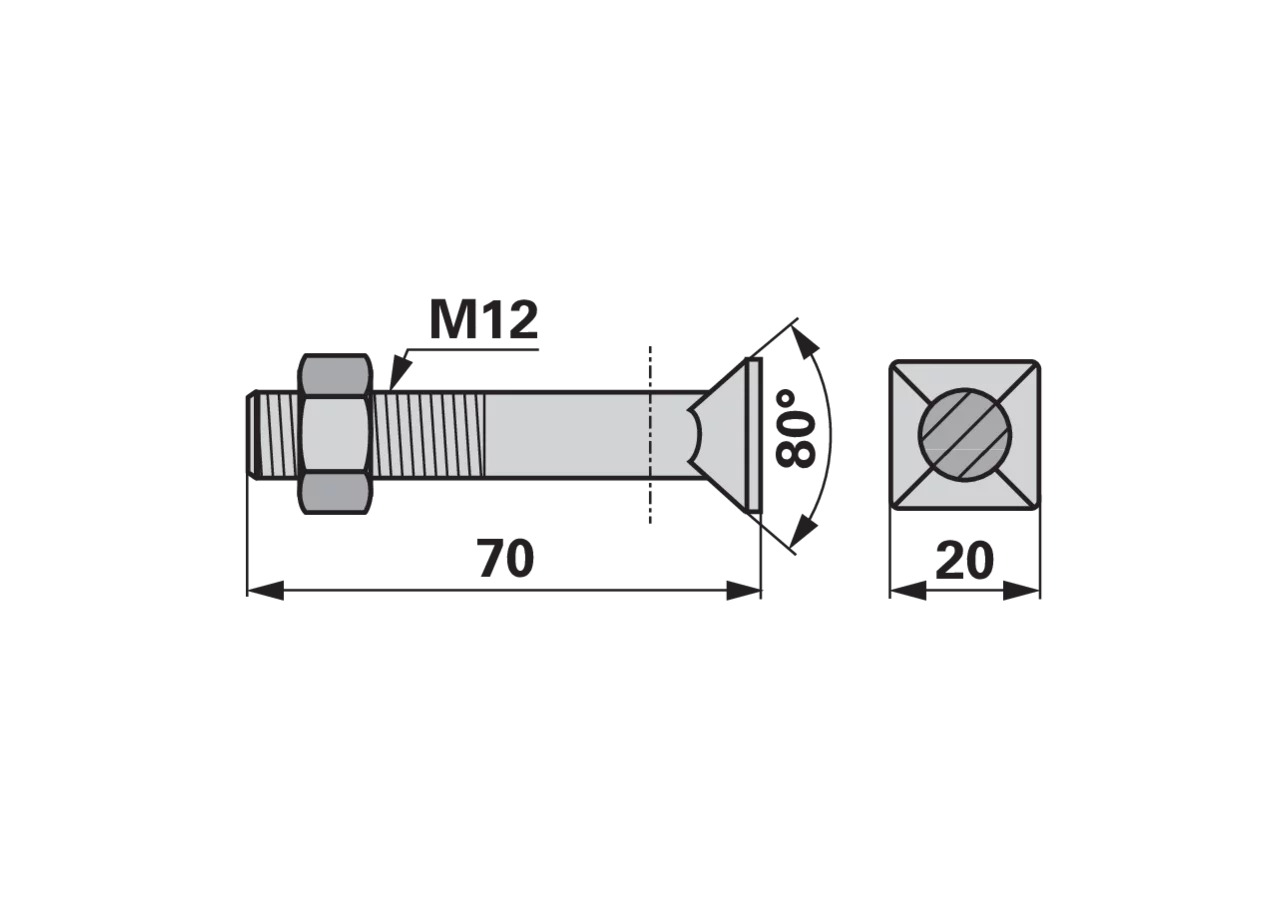 Innenschuhschraube M12 x 70 mm – passend für Steyr 1180780295 GartenShop24