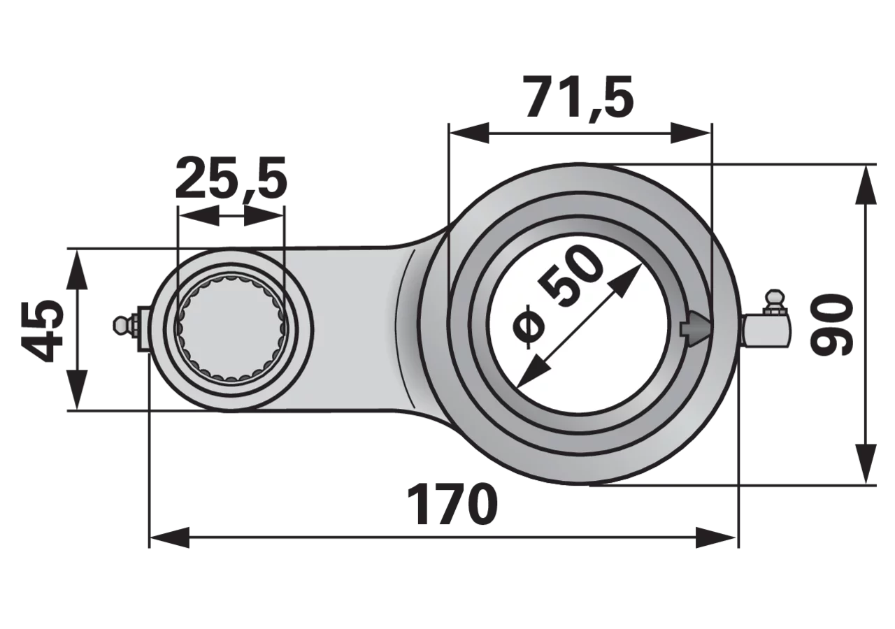 Lagergehäuse vorne ESM 5901900 ESM