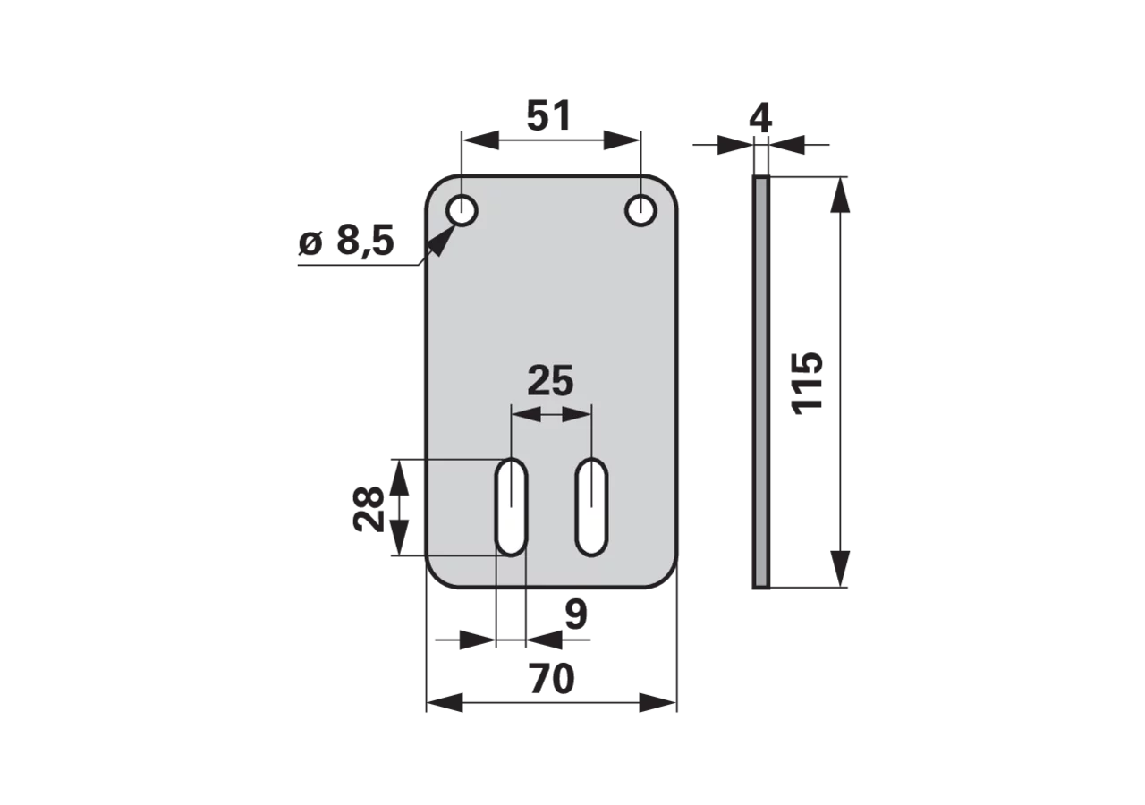Grundplatte ESM 634804 ESM