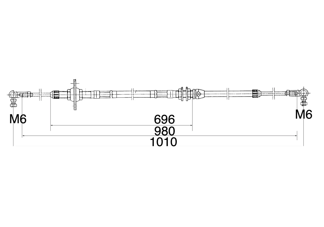 Bowdenzug L 1.010 mm – passend für Vogel und Noot FR514100 GartenShop24