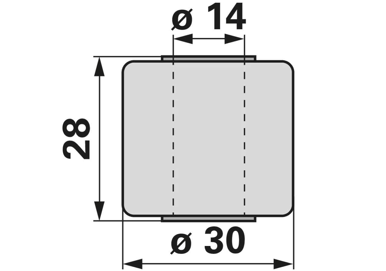 Silentblock zu Abdeckblech BCS 300.10144.0 BCS