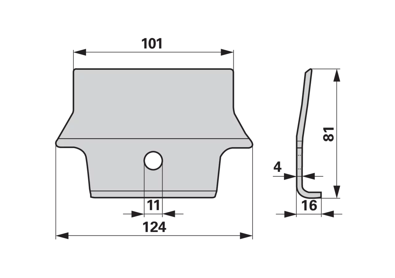 Messerhalter L 101 mm, Diamant Rapid 257120 Rapid