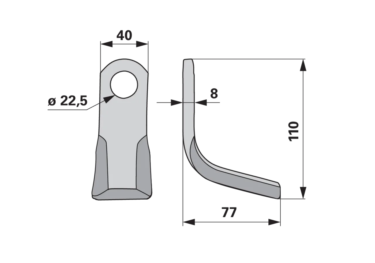 Y-Messer – passend für Clemens GartenShop24