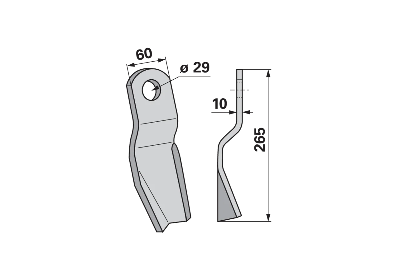 Schlegelmesser passend für Braun 970191 GartenShop24