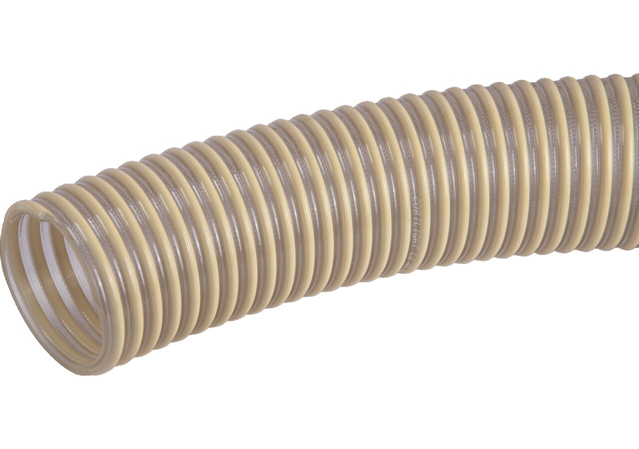Saug-/Druckschlauch PVC, Weiß, ID 100 mm, für Lebensmittel GartenShop24