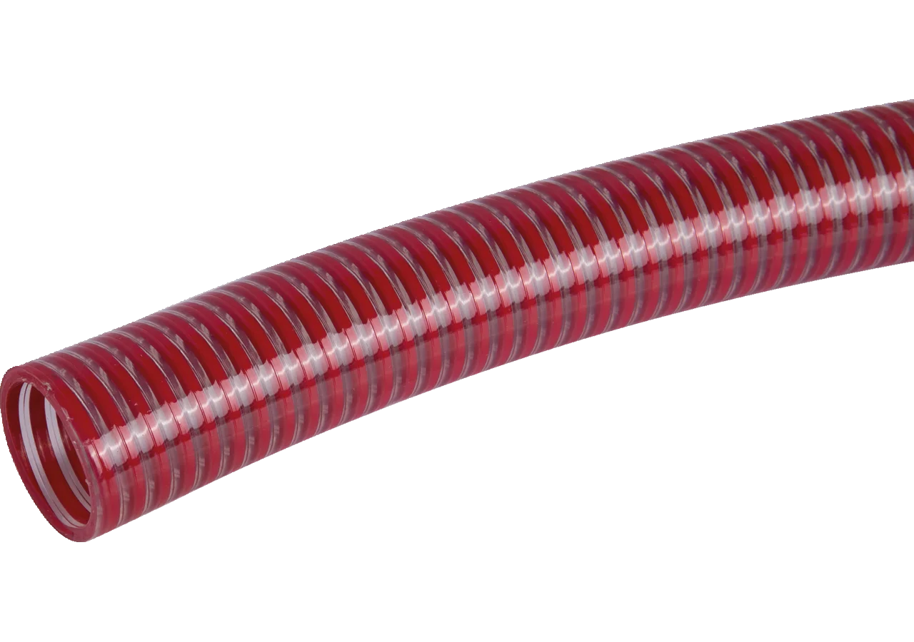 Saug-/Druckschlauch PVC, Rot, ID 38 mm, für Lebensmittel GartenShop24