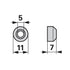 DeLaval Gummikegel AD 11 x ID 5 x H 7 mm 551461000 DeLaval