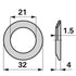 DeLaval Aluscheibe AD 32 x ID 21 x H 1,5 mm DeLaval 5514603000 DeLaval