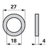 DeLaval Dichtung AD 27 x ID 18 x H 4 mm 5584603100 – Gummidichtung DeLaval