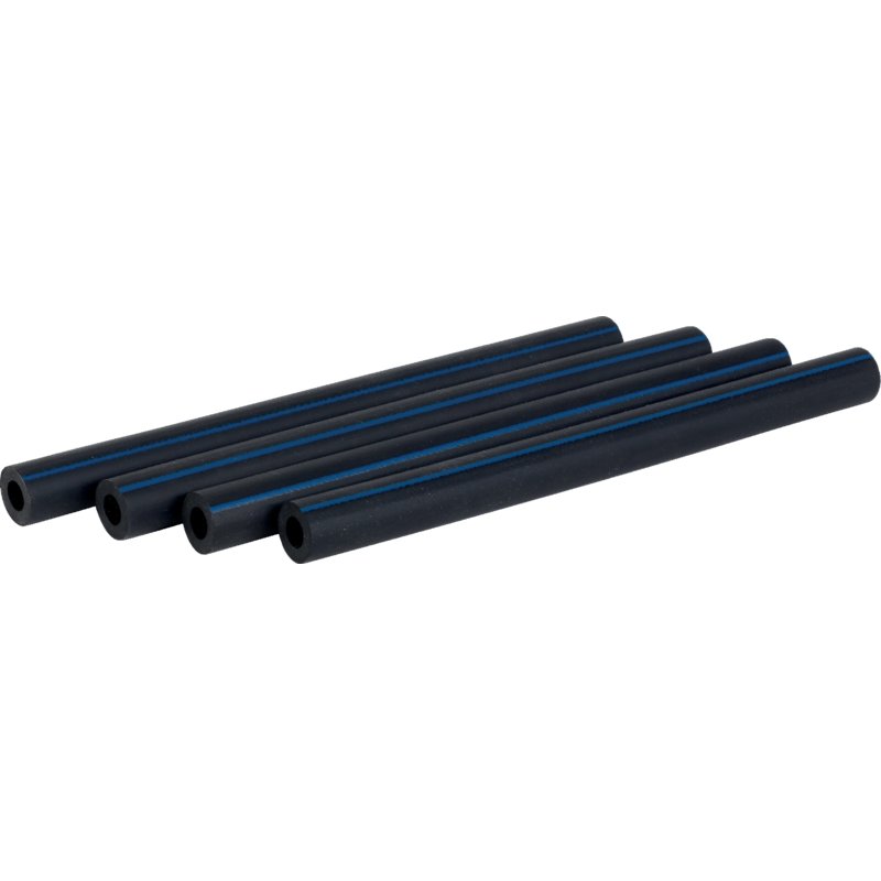 Delaval Luftschlauch-Set Gummi, AD 13,5 x ID 6,5 mm, blauer Streifen, L 170 mm