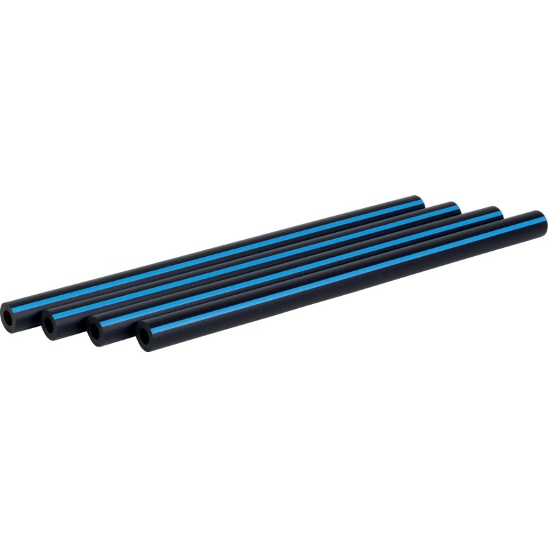 Luftschlauch-Set Gummi, AD 13,5 x ID 6,5 mm, blauer Streifen, L 230 mm