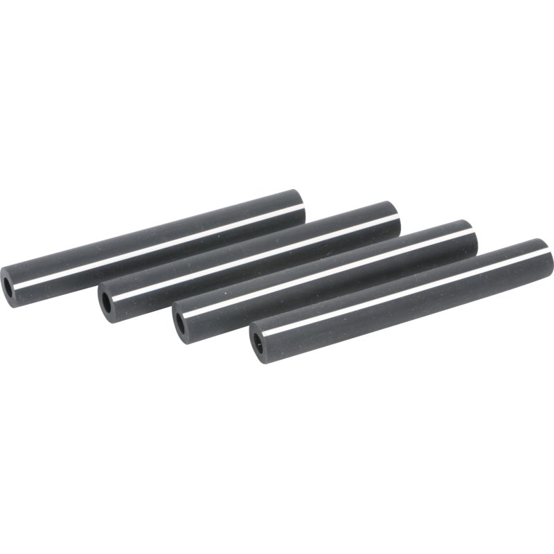 Milchschlauch-Set Gummi, weißer Streifen, ID 9 x L 130 mm