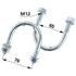 Befestigungsbügel M12, Set 2 Stück – Im Set mit 2 Stück GartenShop24 - Hochwertige Gartengeräte