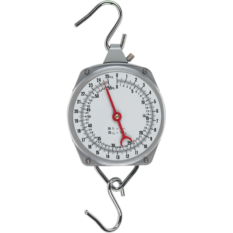 Zeigerschnellwaage mit Metallhaken, bis 25 kg, Wägeunterteilung 100 g GartenShop24 - Hochwertige Gartengeräte