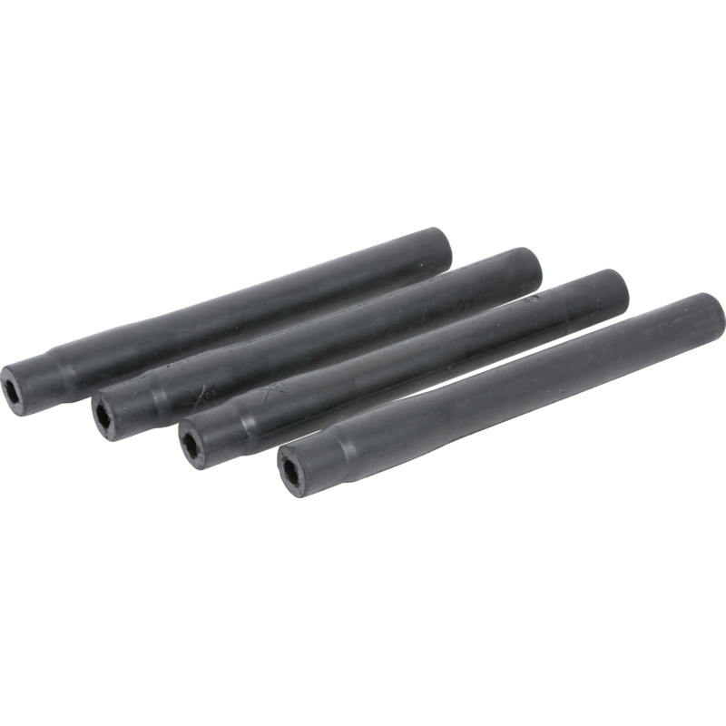 Milchschlauch-Set Gummi, Schwarz, ID 8 x L 180 mm
