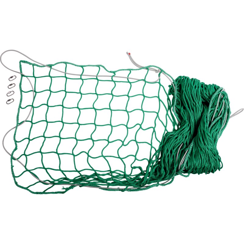 Futtersparnetz 280 x 280 cm Maschenweite 4,5 x 4,5 cm über Heuballen gespannt