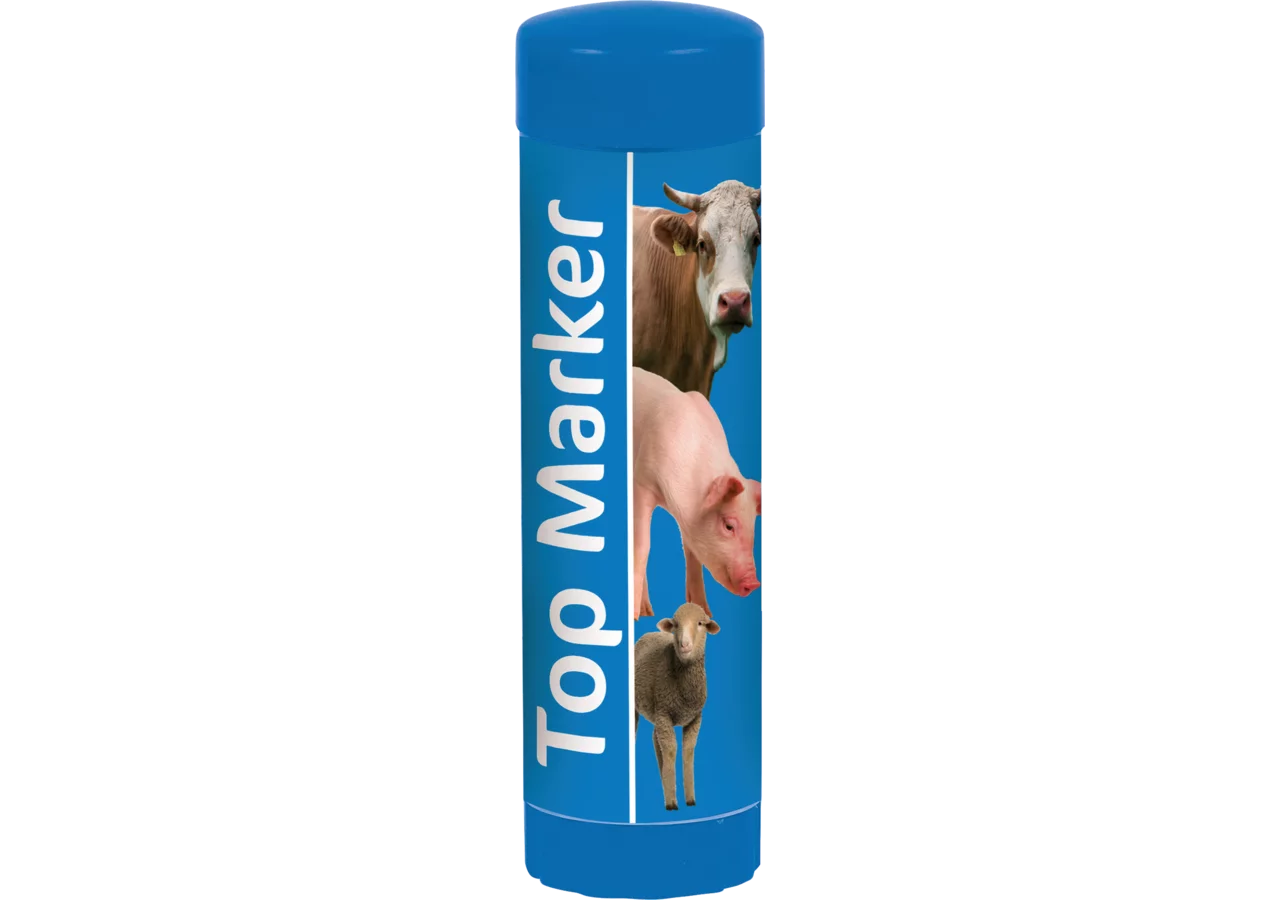 Viehzeichenstift 60 ml, Blau, 10 Stück Top Marker GartenShop24