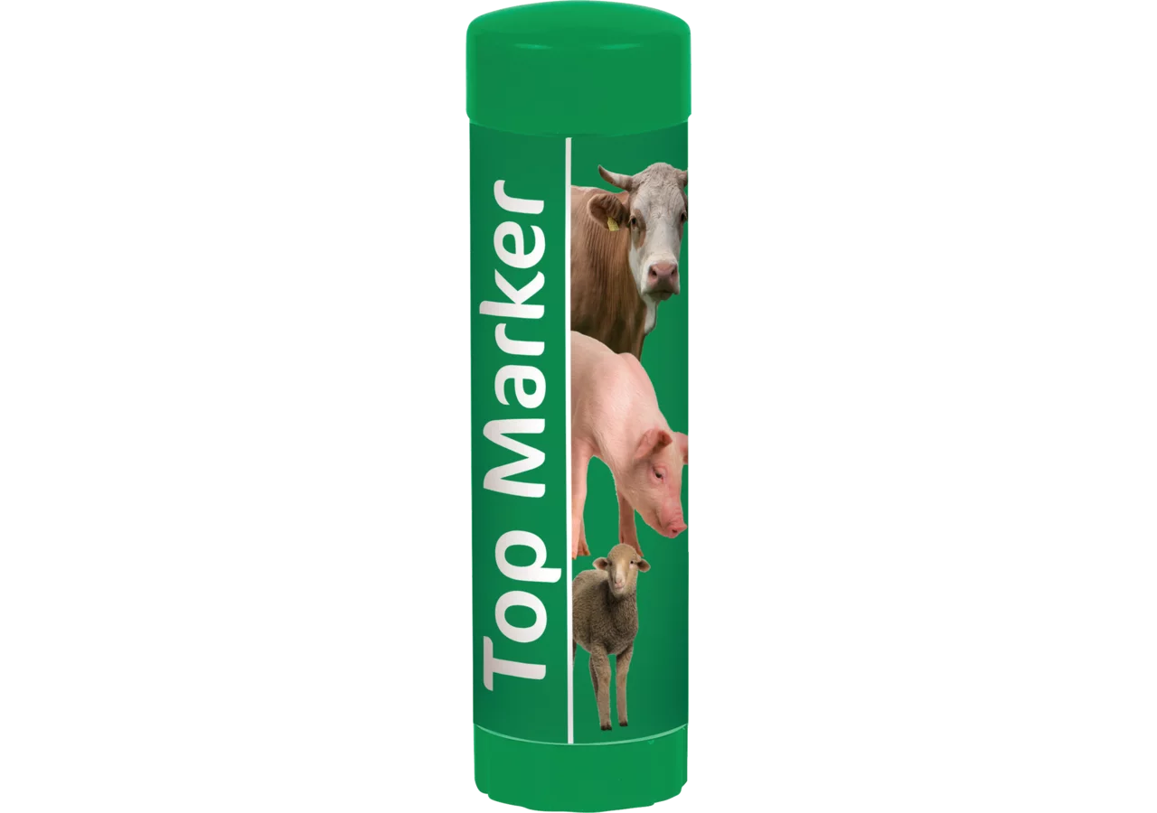 Viehzeichenstift 60 ml, Grün, 10 Stück Top Marker GartenShop24