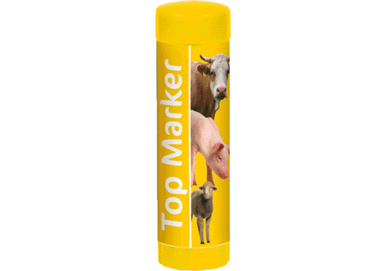 Viehzeichenstift 60 ml, Gelb, 10 Stück Top Marker GartenShop24