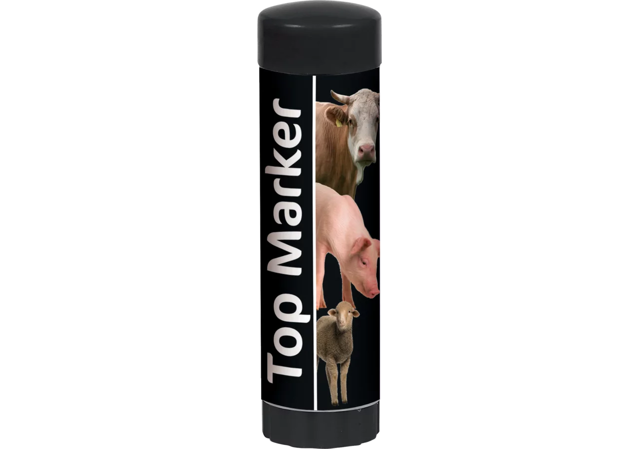 Viehzeichenstift 60 ml, Schwarz, 10 Stück Top Marker GartenShop24