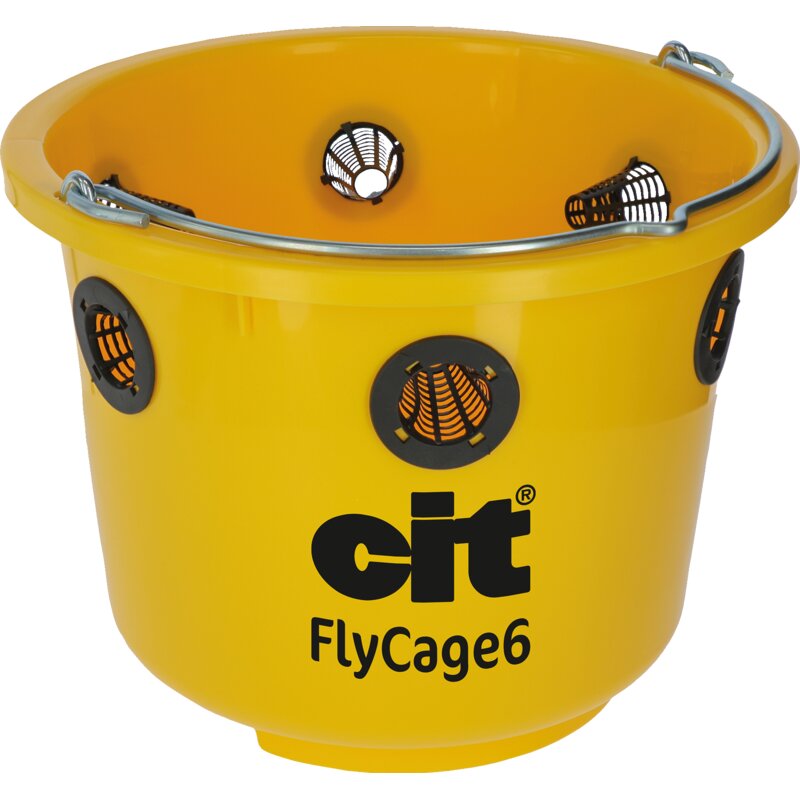 Fliegenfalle inkl. Deckel, Gittereinsatz und Lockstoff cit FlyCage6 GartenShop24 - Hochwertige Gartengeräte